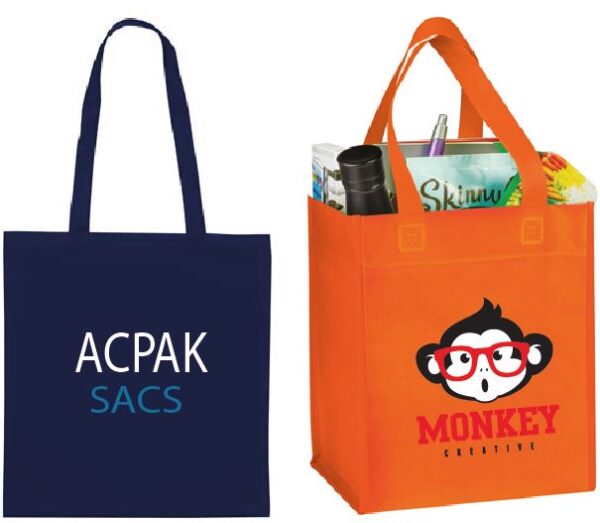 Sac tissu réutilisable + Ganses