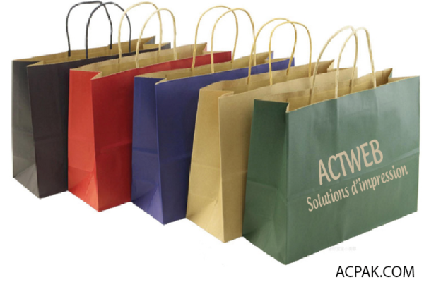 Sac papier Kraft | Sac coloré
